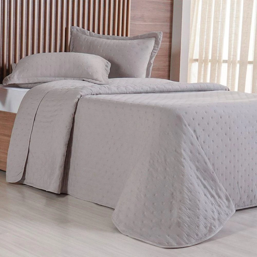 Kit Colcha King Miraggio New Soft 260x280cm Cahsmere