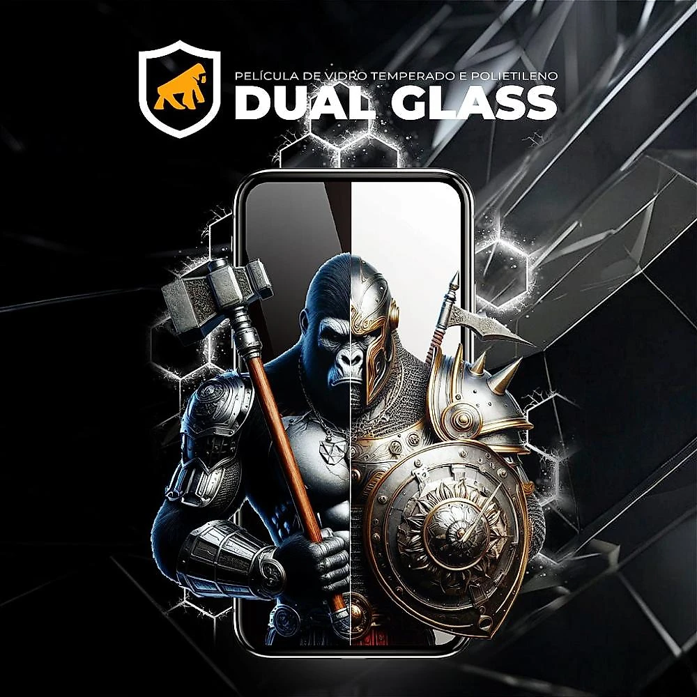 Película para iPhone 16E - Dual Glass Preta - Gshield