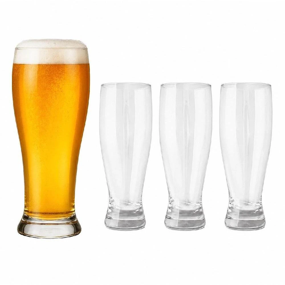 Copo para Bebidas Copo Tulipa 350ML Kit 3 Peças em Vidro Valoriza Aromas para Cervejas Especiais