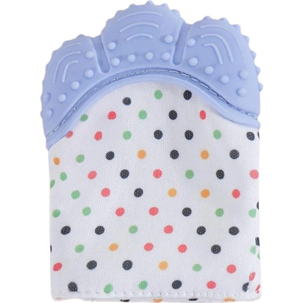 Mordedor Luvinha Para Bebê Silicone E Poliéster Azul
