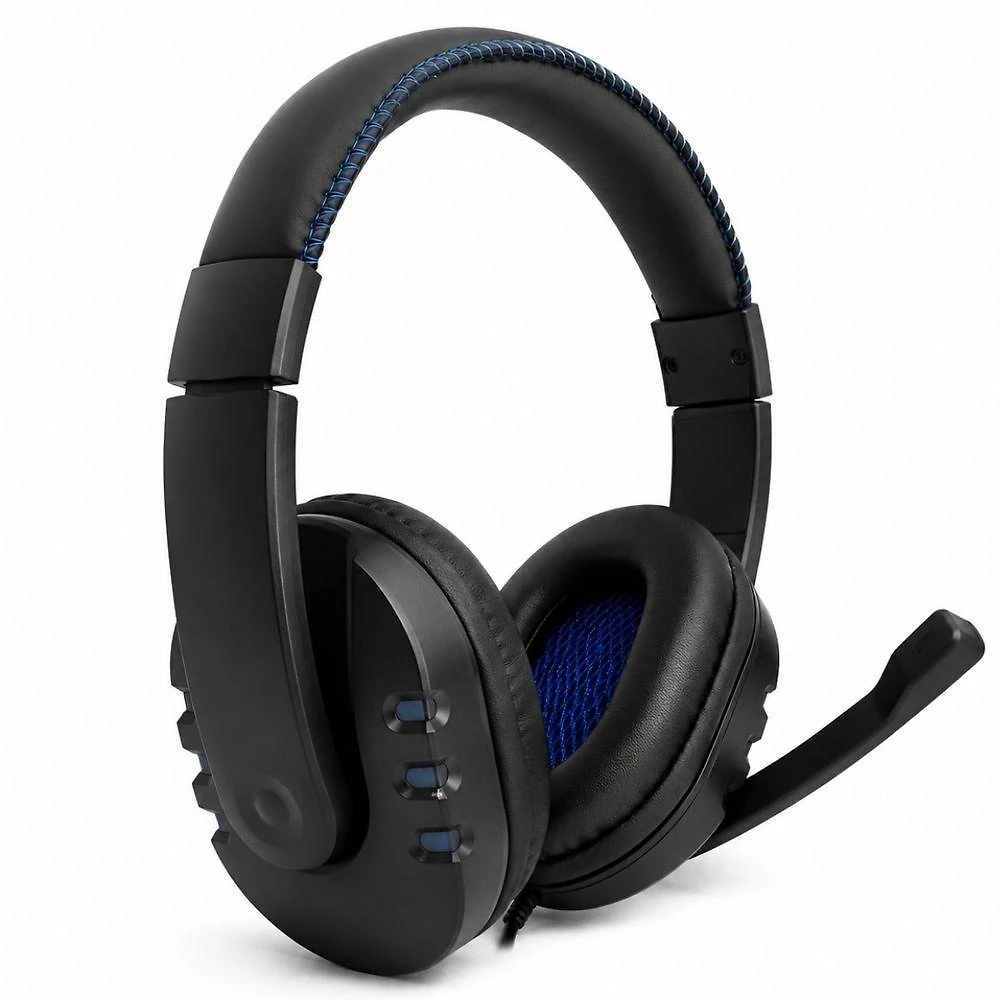 Headset Over Ear MDM Microfone Articulado Ajustável Som Estéreo Direcional para Jogos