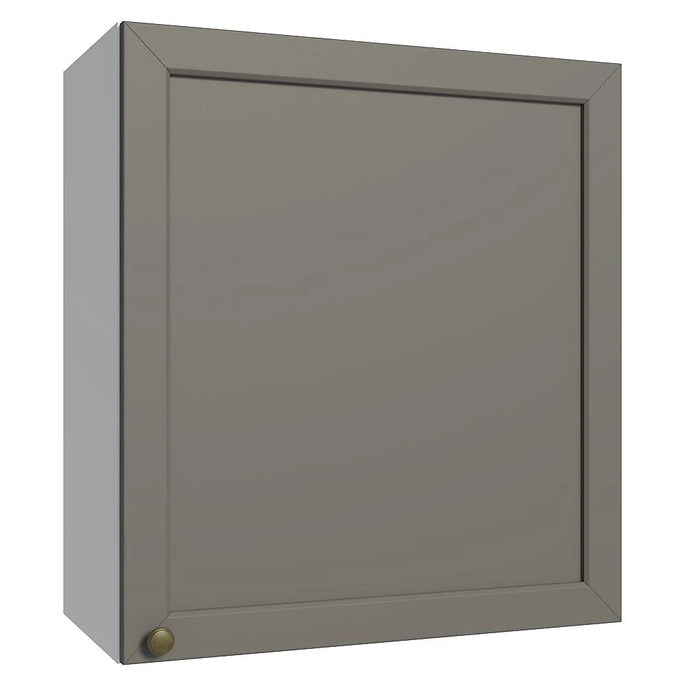 Armário aéreo 60 cm 1 porta branco/cinza vik madesa