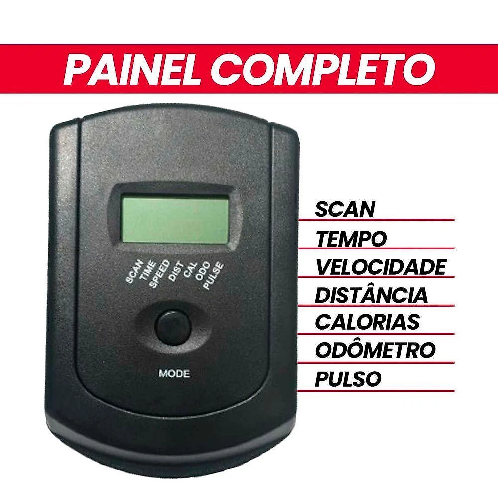 Painel Visor Cardíaco com Hand Grip Bicicleta Spinning SU-CONTR Preto AB Mídia