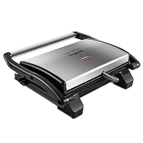 Sanduicheira Grill Britânia BGR27I Press 850W Antiaderente – Inox/Preta 110V