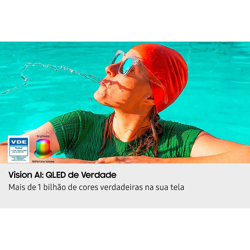 Smart TV QN55Q7FAAGXZD 55 Q7F 2025 AI TV QLED Ultra 4K Samsung Preto