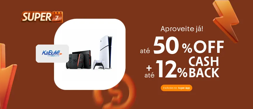 KABUM com até 12% de cashback