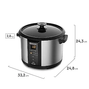 Panela Elétrica Multiuso Electrolux Chef ECC20 Digital 1,8 L Preta/Inox 110V