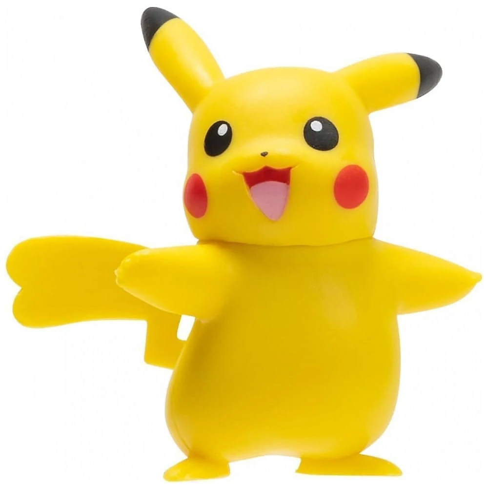 Kit figuras Pokémon Jazwares 10 peças Cinderace 11 cm Pikachu Charmander Squirtle Bulbasaur Clefairy Zorua Sirfetch’d Hawlucha Sylveon
