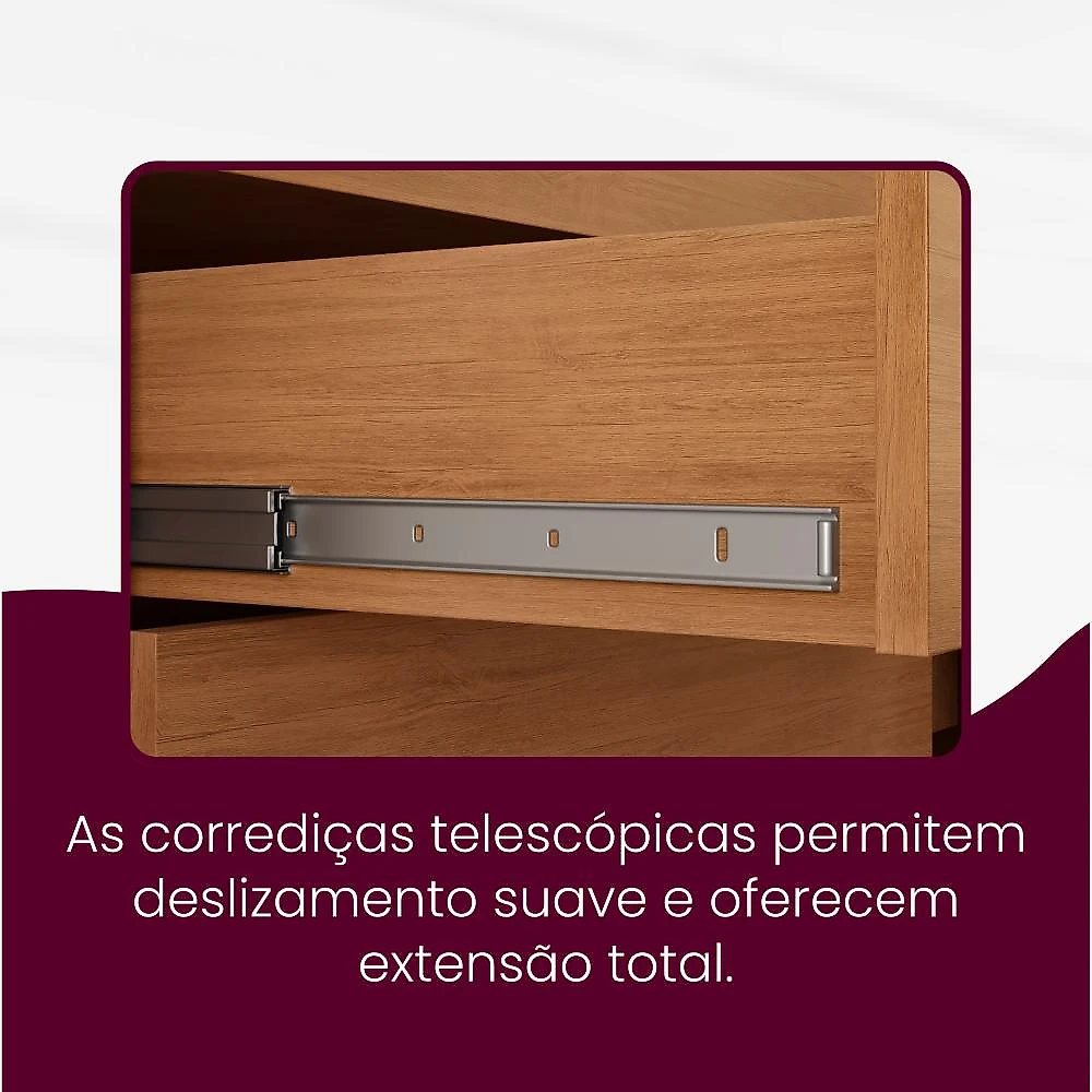 Guarda Roupa Casal 6 Portas 2 Gavetas MDF Veracruz Guarda Roupa Casal 6 Portas 2 Gavetas Veracruz Naturalle/Off White