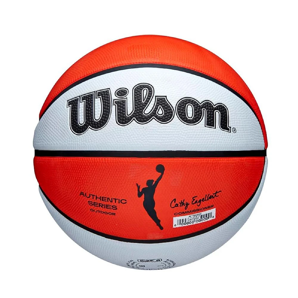 Bola de Basquete Wilson WNBA Authentic Outdoor #6 Branco e Laranja