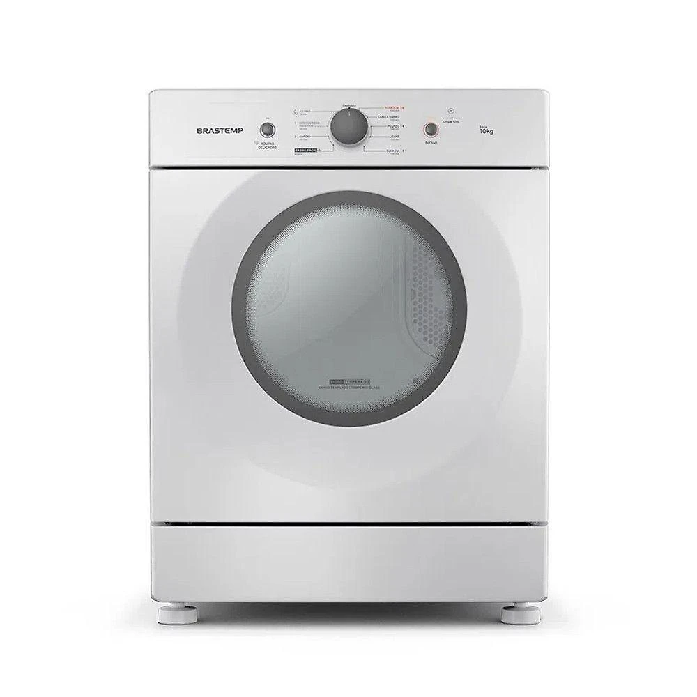 Secadora de roupas de piso brastemp bsr10bb 10kg com ciclo edredom e desodorizar branco 110v