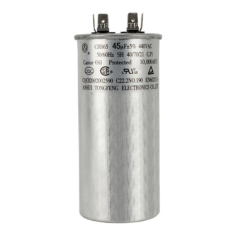 Capacitor 45uf 440vac Para Ar Condicionado 18.000 Btus Elgin Único