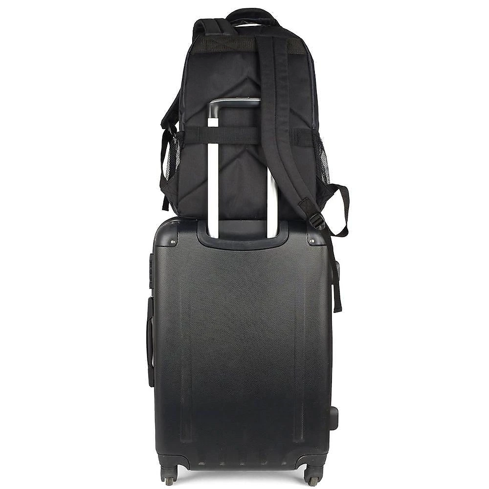 Mochila Notebook Até 17 Polegadas Mn54148pk com Compartimentos e Bolsos Laterais Preto Polo King