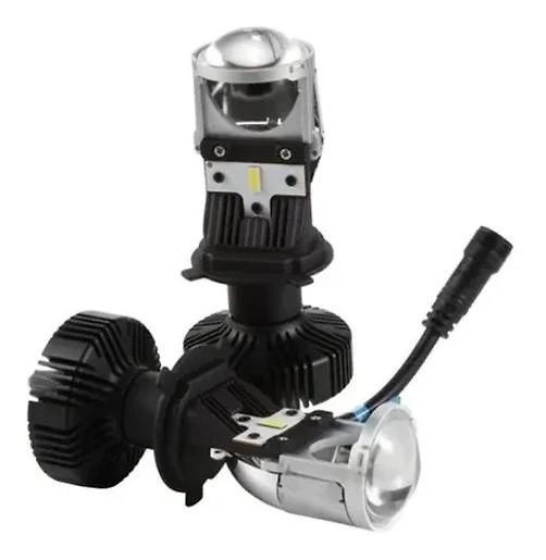 Miniatura Lâmpada De Led H4 Mini Projetor Canhão Eliptico Shocklight