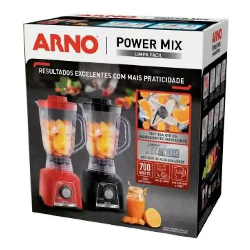 Liquidificador Arno Power Mix Limpa Fácil LQ33 700W 1,4L Preto 110V