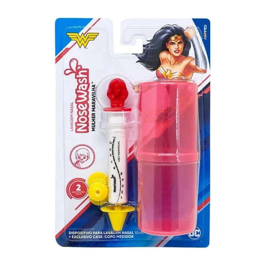 Seringa Para Lavagem Nasal Nosewash Mulher Maravilha