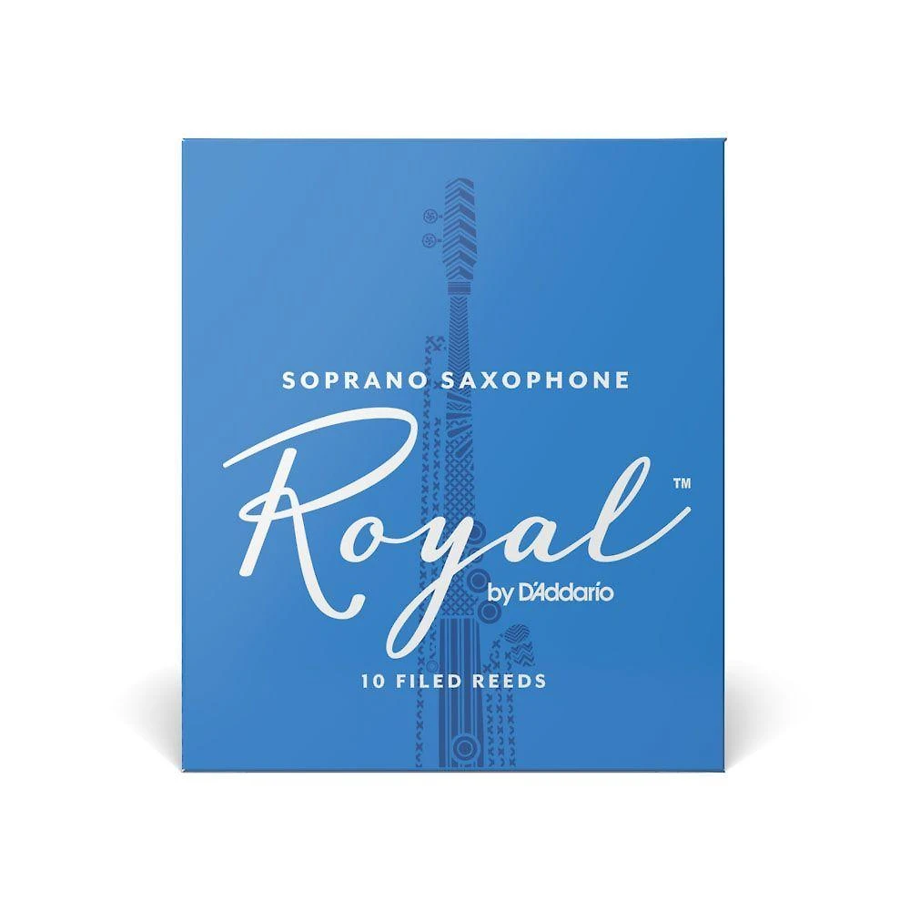 Palheta Sax Soprano Royal RIB1020 Dureza 2.0 10 Peças DD Woodwinds