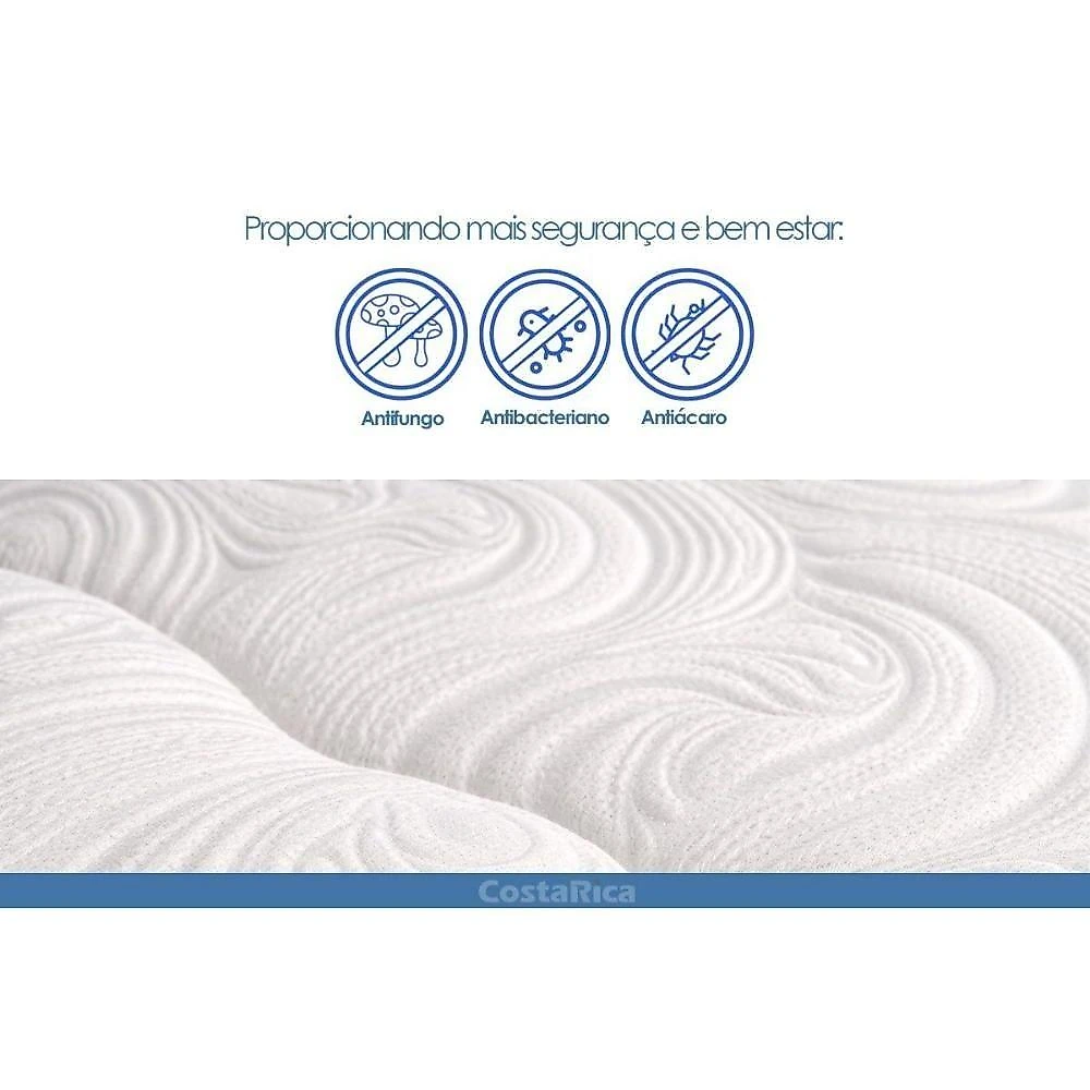 Cama Articulada Motorizada Solteiro com Colchão Cavalcante Twin Bivolt Branco Probel