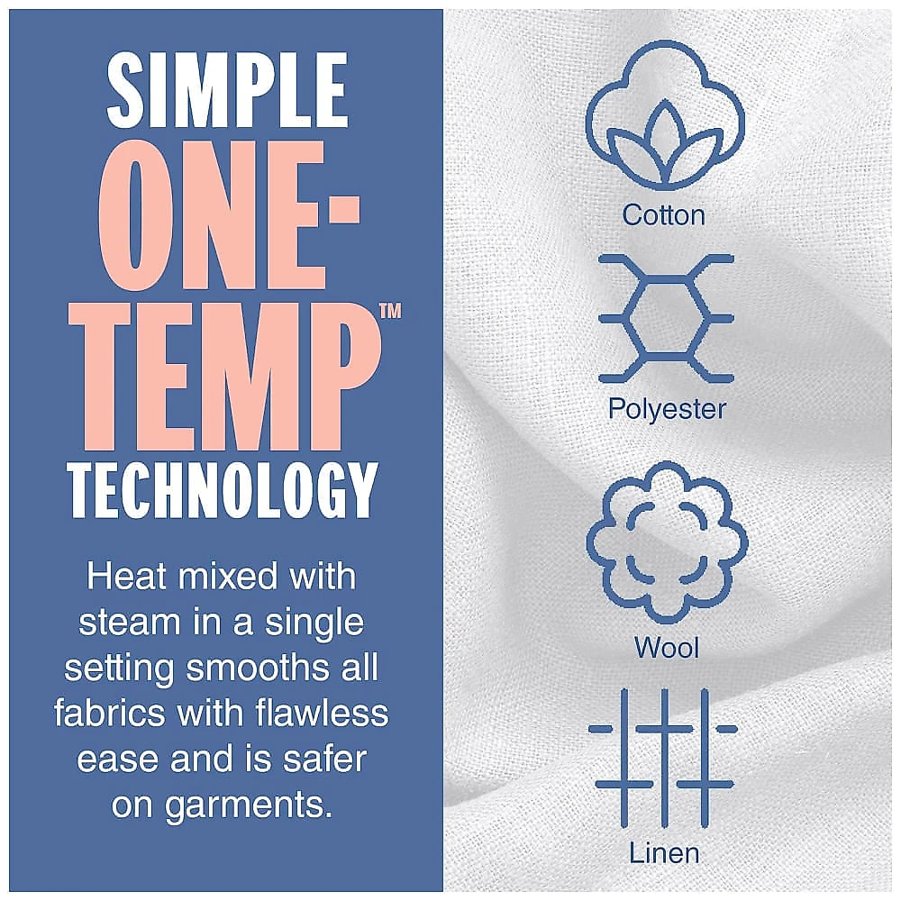 Ferro a Vapor GlideLite Profissional Conair com Tecnologia One Temp e Base Deslizante Fácil. 110v