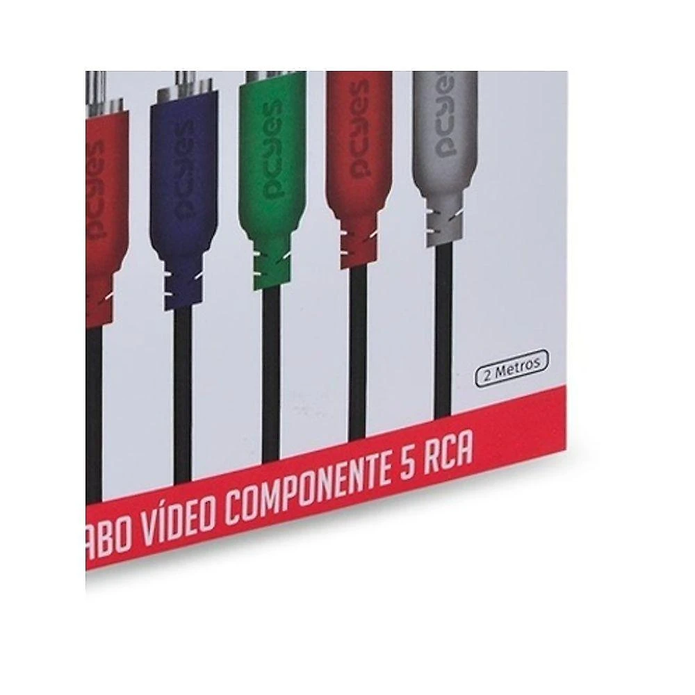Cabo 5 Rca Macho x 5 Rca Macho 2m P5r-2