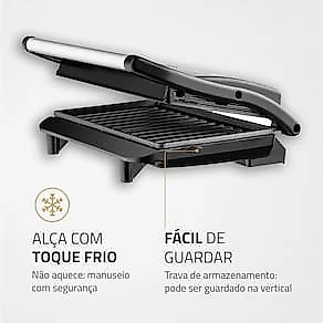 Sanduicheira Grill Mondial Master Press PG-01 - Inox 110V