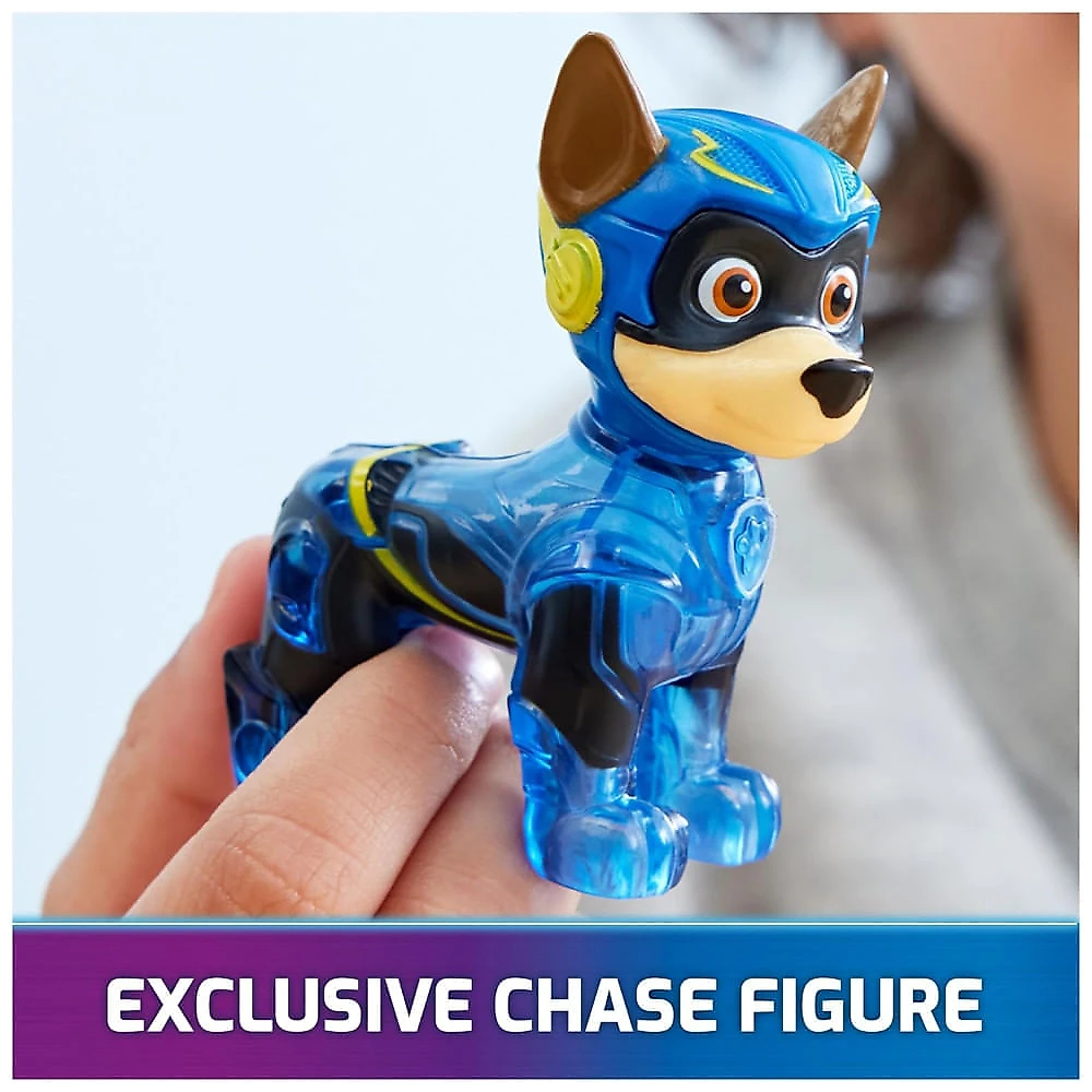 O Poderoso Cruzador Transformador de Chase com Luzes e Sons para Crianças Acima de 3 Anos, Patrulha Canina, Azul