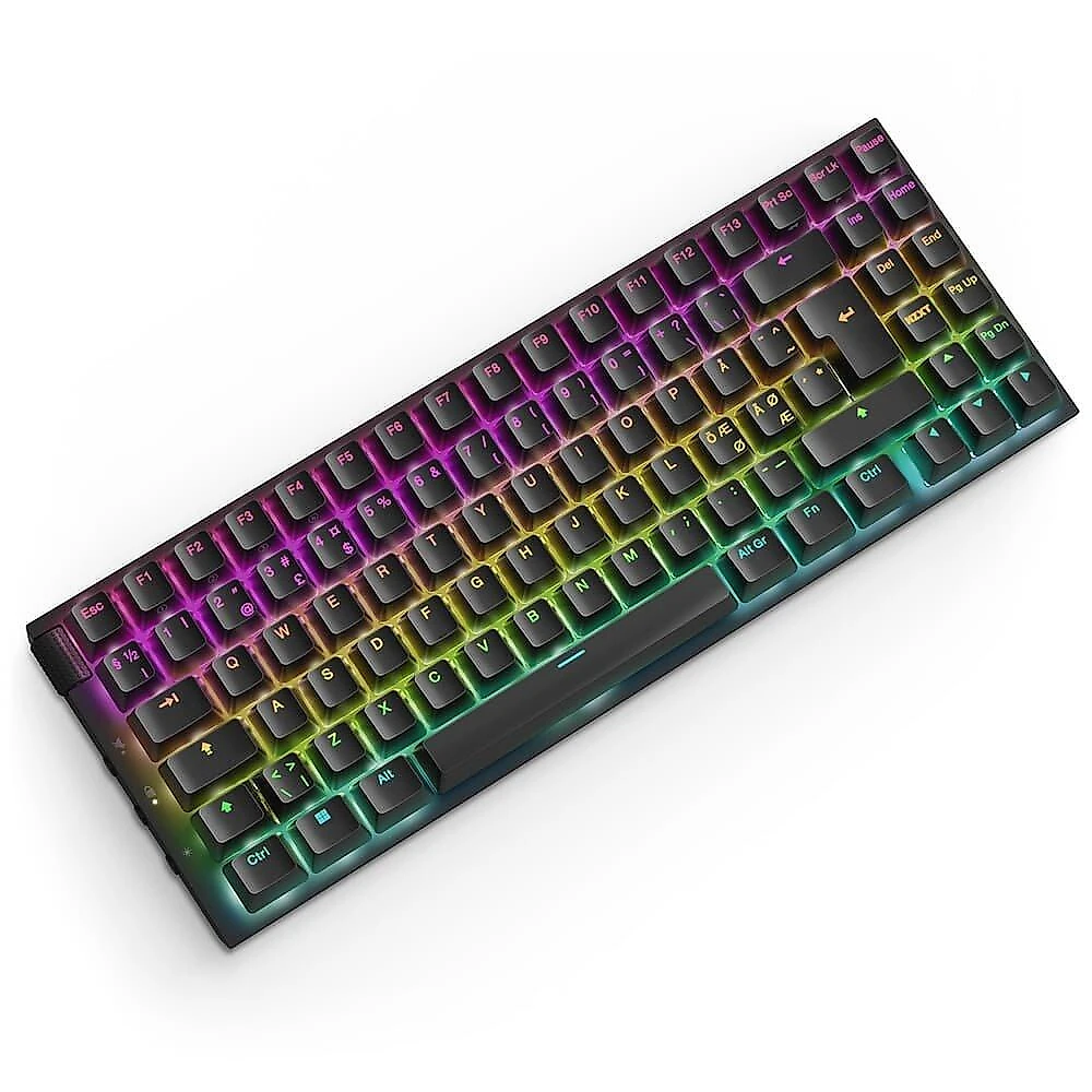 Teclado Óptico Gamer NZXT Function 2 MiniTKL, RGB, USB-C, Layout US, Preto - KB-002NB-US