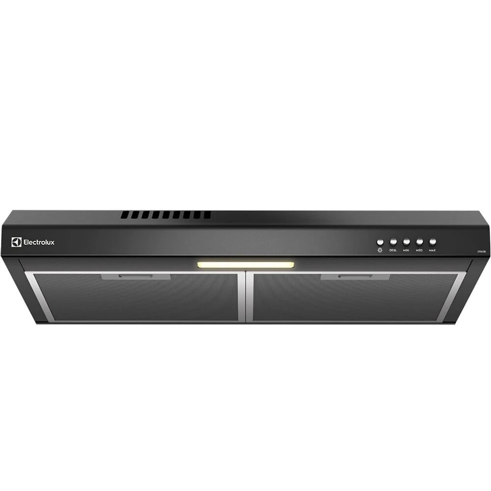 Depurador de Ar 60 cm Luz LED e Filtragem Dupla Preto DE6SB Electrolux
