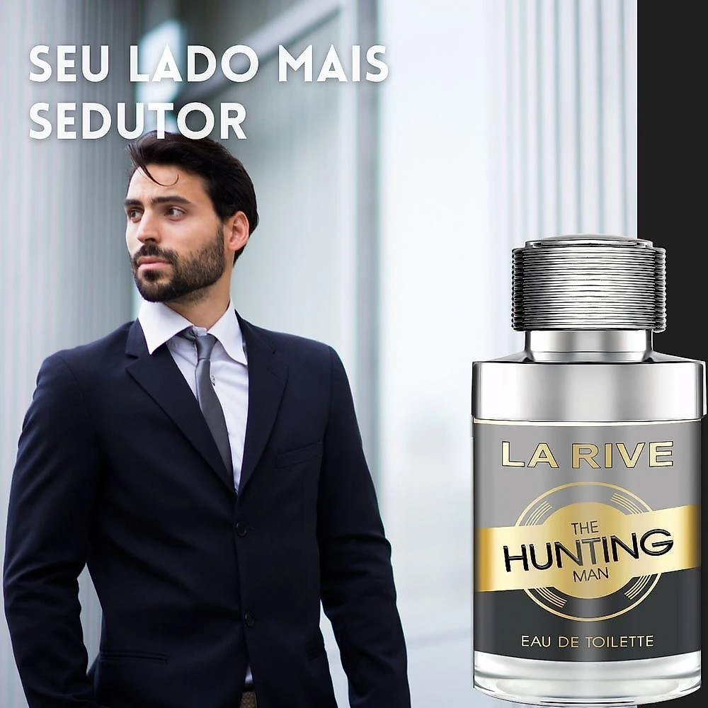 Perfume The Hunting Man Masculino Eau de Toilette 75ML La Rive Aromático Amadeirado