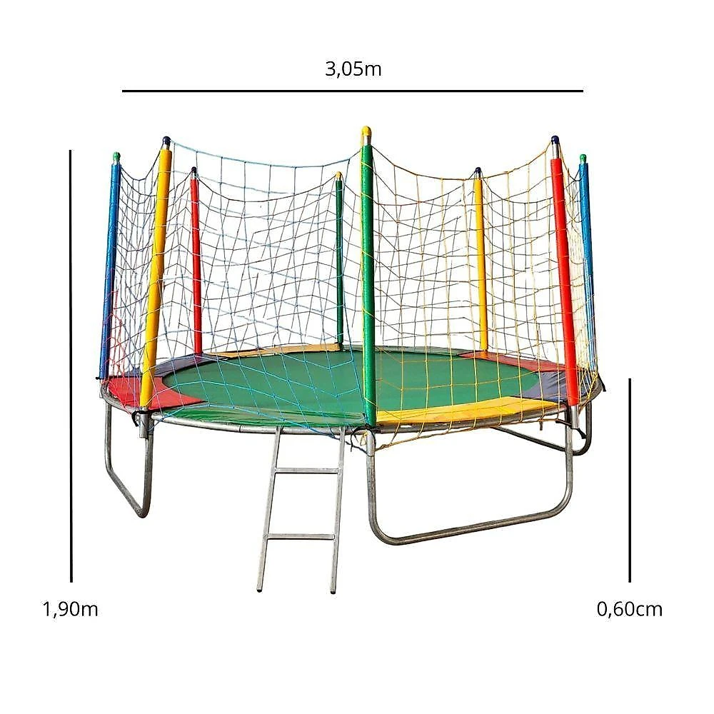 Pula Pula Trampolim E Piscina De Bolinhas Com Bolinhas Coloridas Infantil