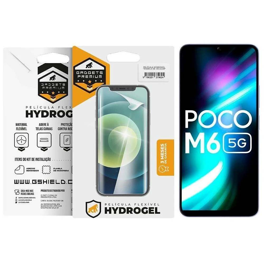 Película Para Xiaomi Poco M6 5g - Hydrogel Gamer Fosca - Gshield