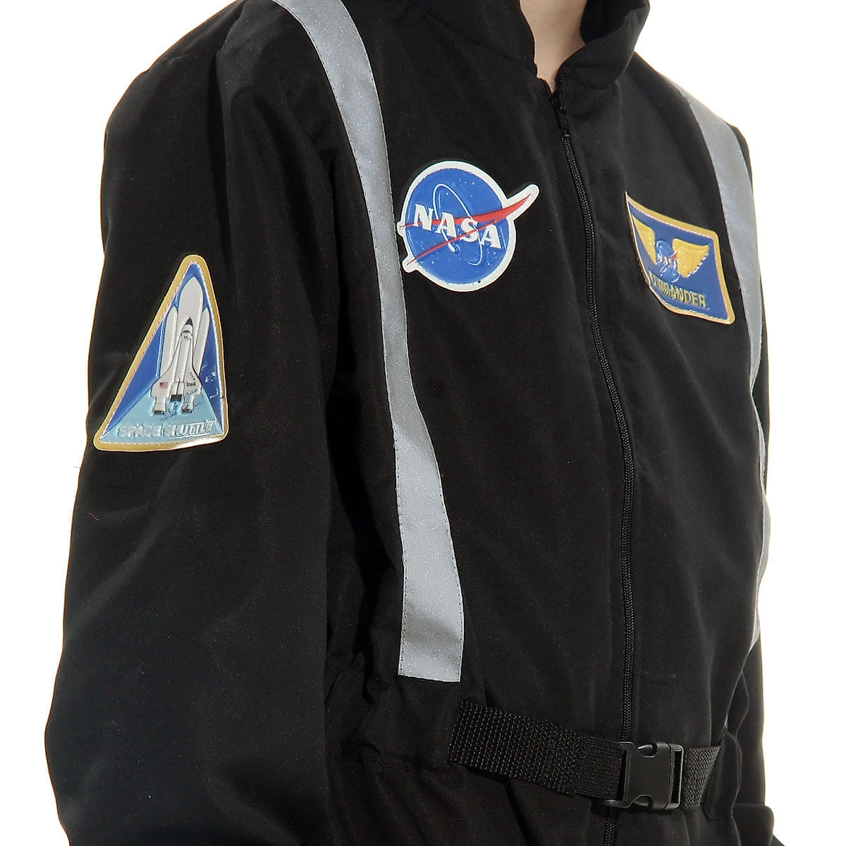 Fantasia Astronauta Preto Infantil Luxo com Boné G