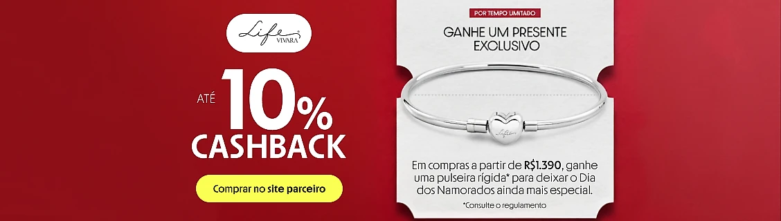 VIVARA COM ATÉ 10% DE CASHBACK