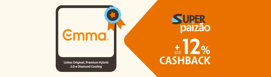 EMMA COM ATÉ 12% DE CASHBACK