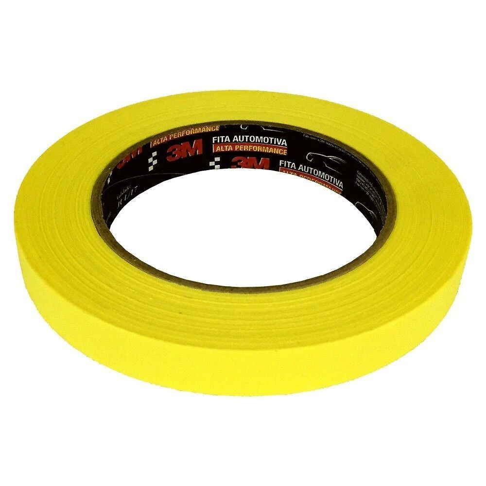 Fita Crepe Automotiva para Mascaramento Modelo 16MM X 40M Uso Profissional Fitá
