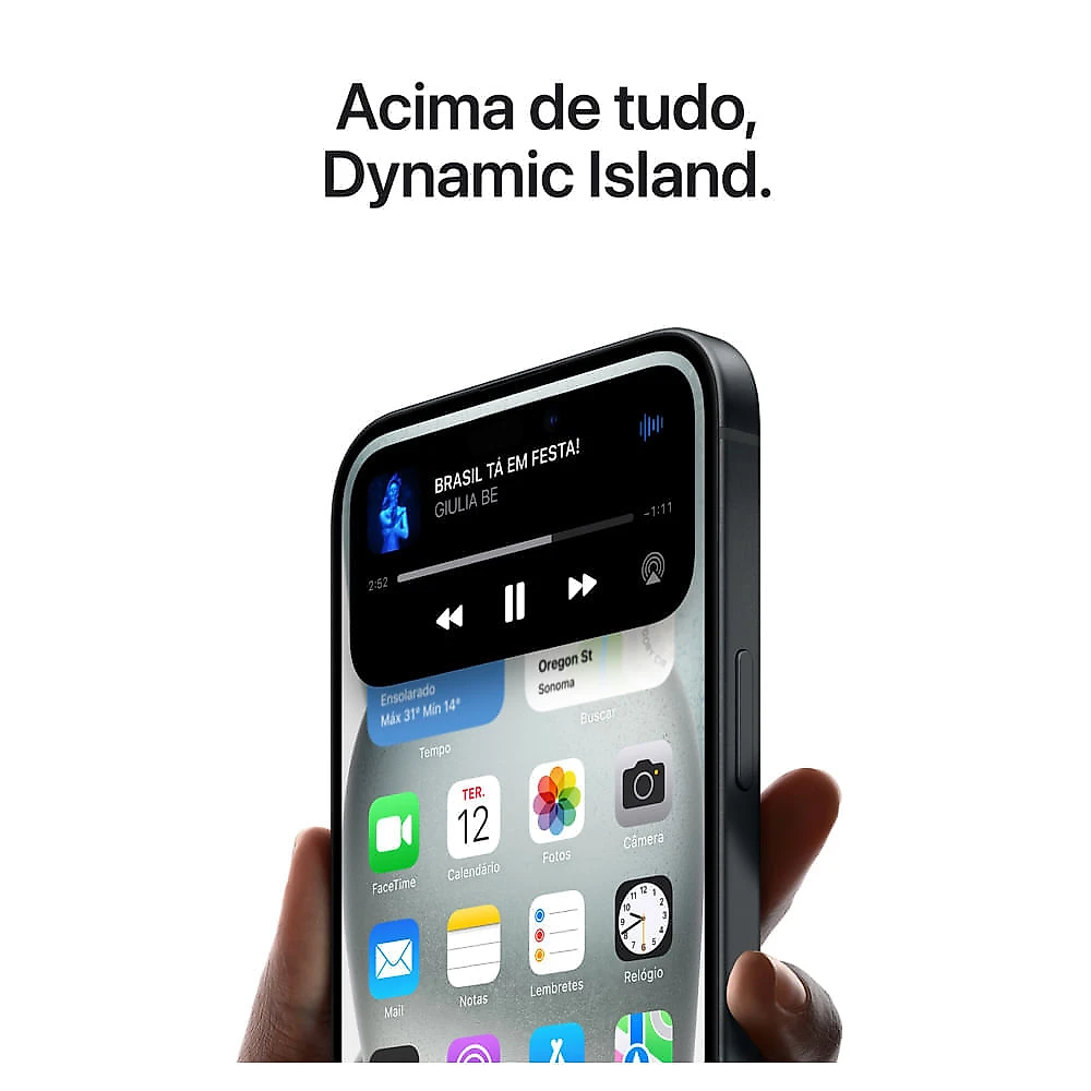 iPhone 15 Apple (256GB) Preto, Tela de 6,1