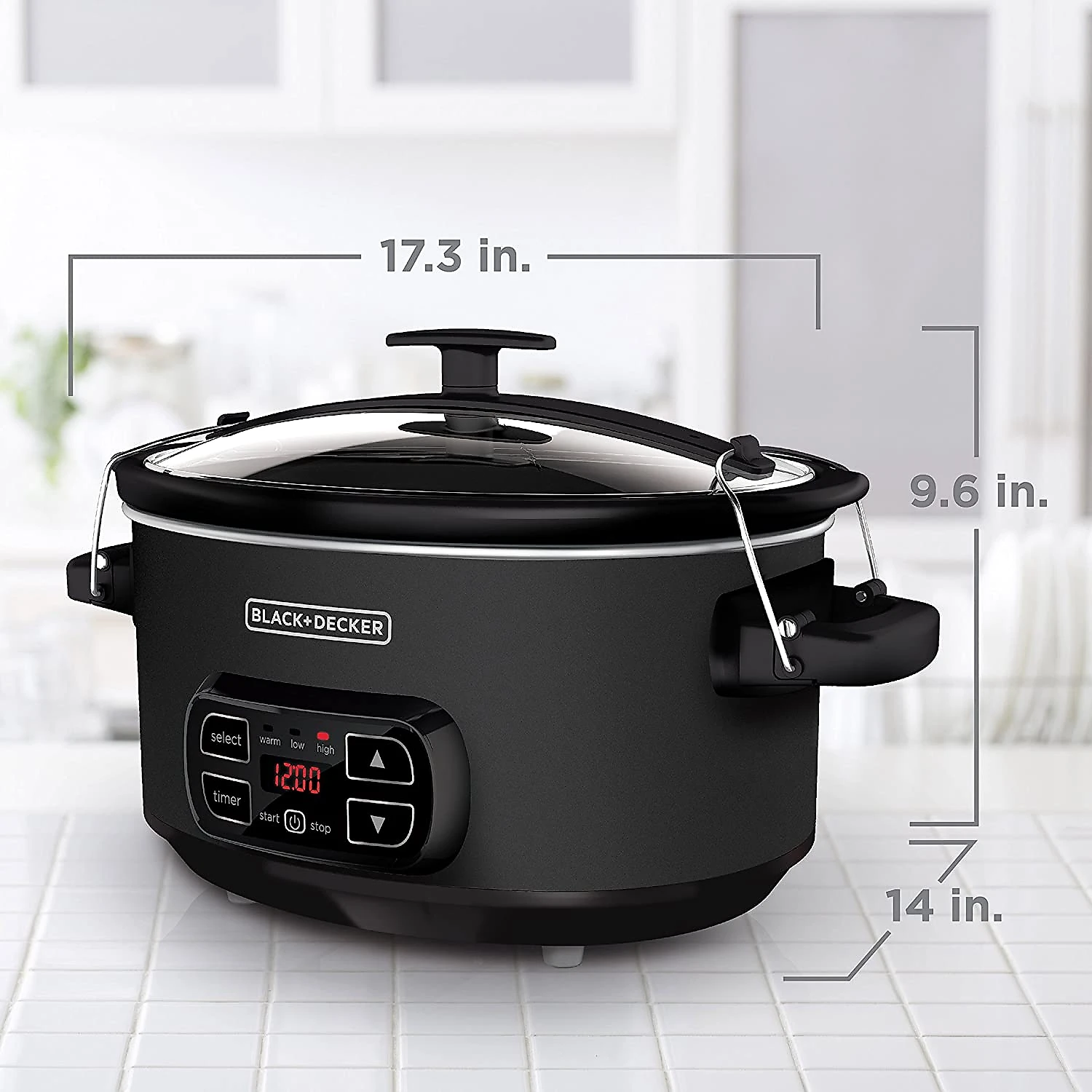 BLACK DECKER SCD4007 Panela Elétrica de 7L com Painel de Controle Digital 320W110V Preto