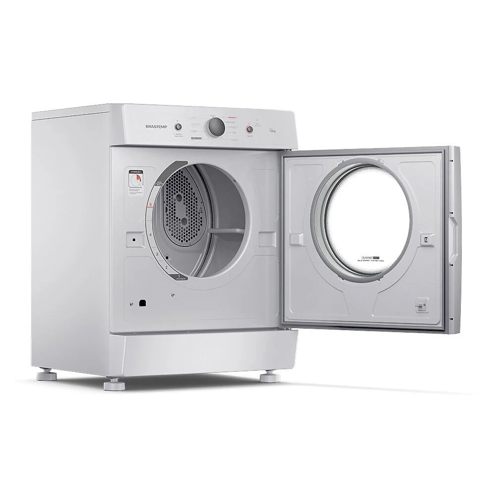 Miniatura Secadora de Roupas 10KG Cesto em Inox Brastemp Branco - 110V