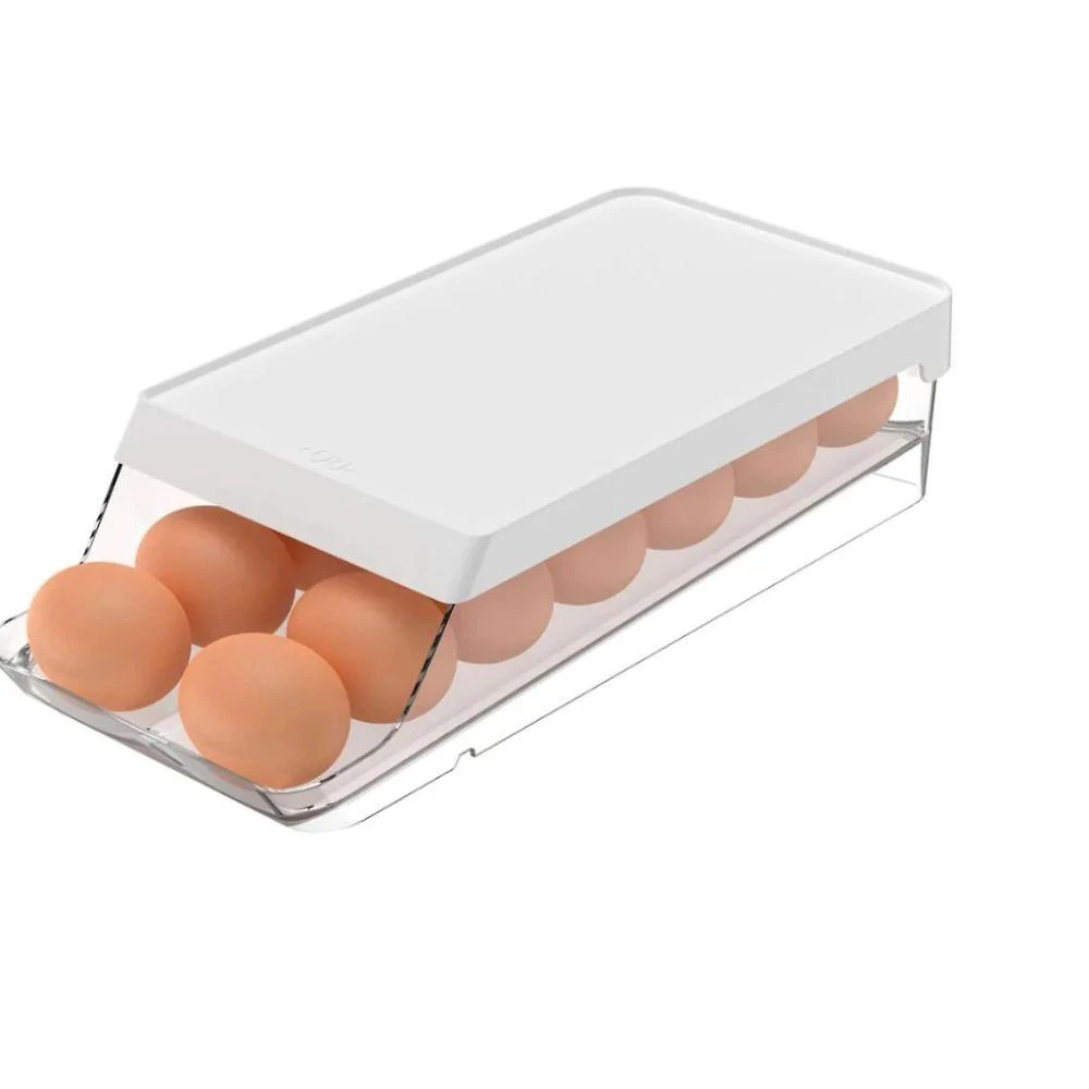 Organizador de Geladeira Clear Fresh com Rolagem Automática em PS e PP Transparente 14 Unidades