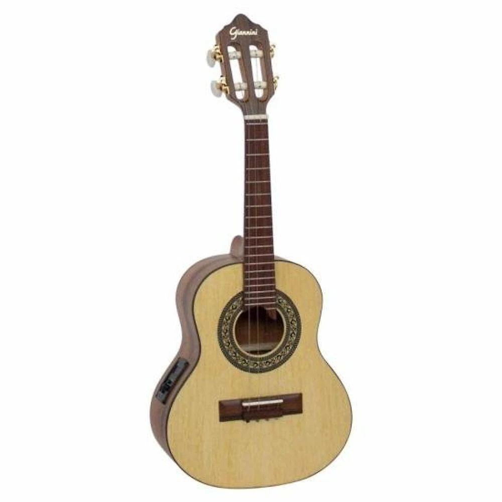 Cavaco Eletroacústico CS1 Gonçalo Alves com Tampo em Marupá Maciço Natural Satin Giannini