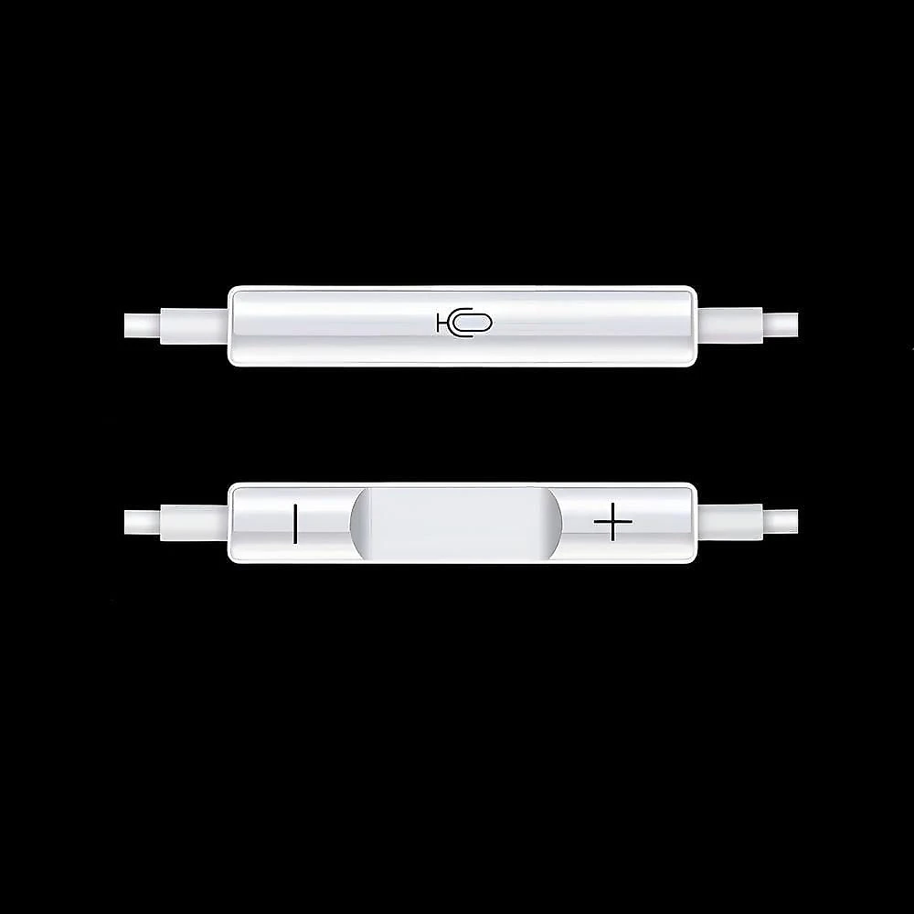 Fone Com Fio Usb-c Branco Microfone Cancelamento De Ruído - áudio Cristalino E Graves Profundos