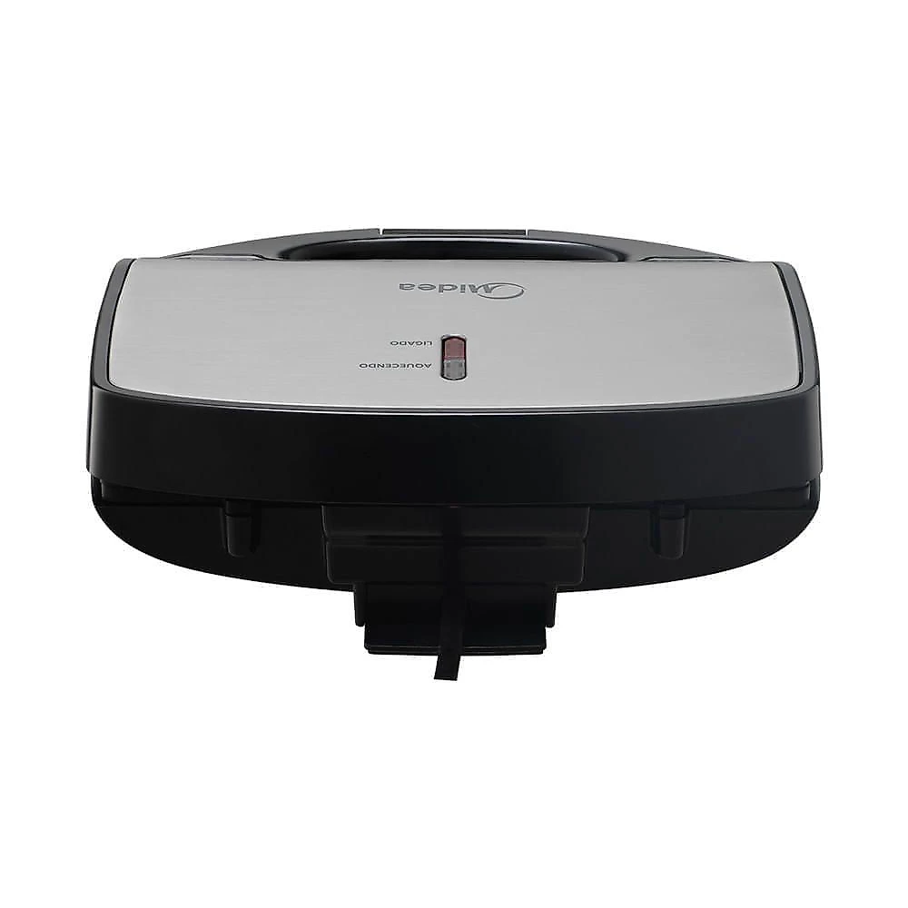 Sanduicheira Midea SWMX2 com Revestimento Blackstone 750W Preto e Inox 220V