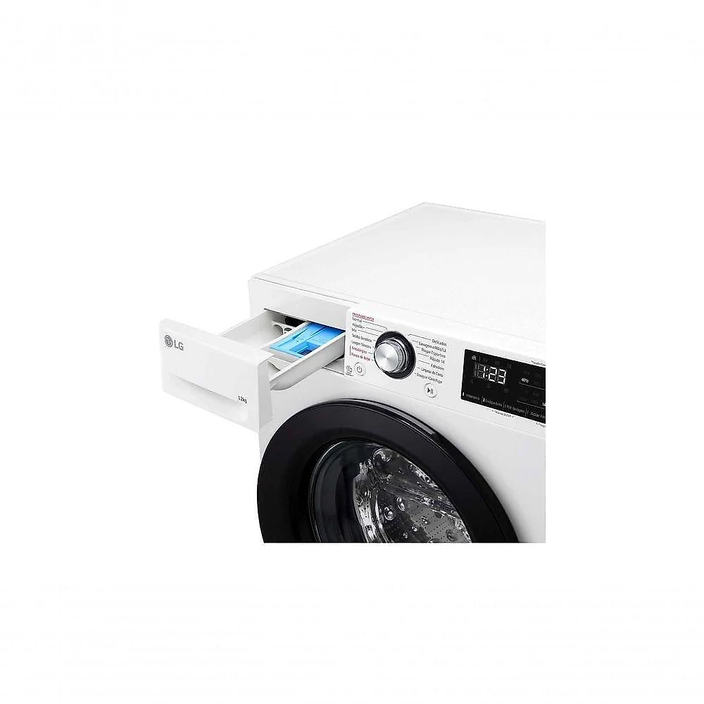 Lavadora Automática LG FV3012WC5 12kg Front Load Inteligência Artificial AIDD Branco 110V