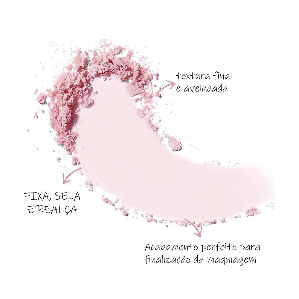 Pó facial solto karen bachini beauty rosa pink