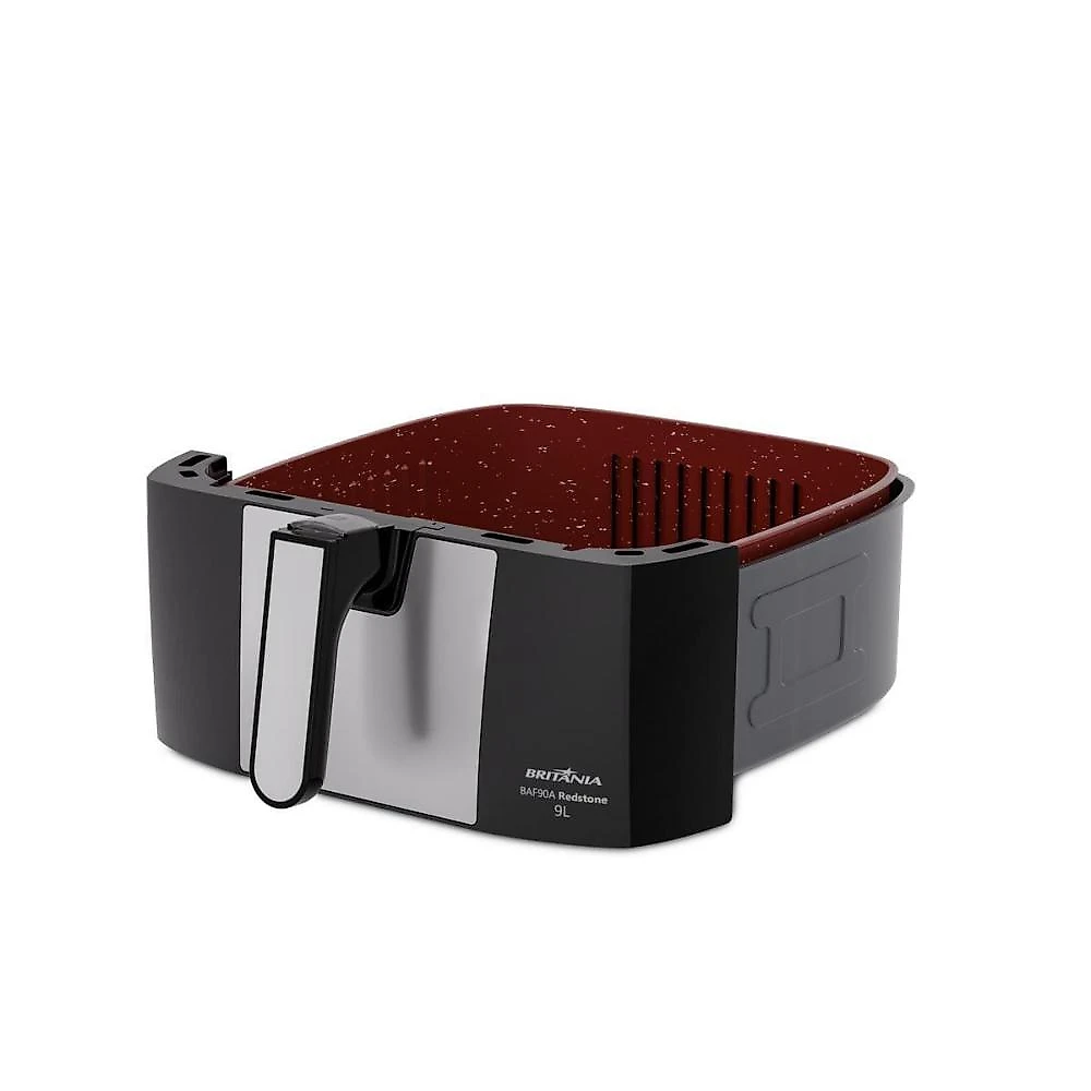 Fritadeira eletrica britânia baf90a redstone 9l 2000w air flow preta 110