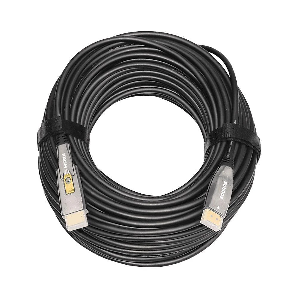 Cabo Hdmi 2.1 8k 60hz Hdr 48gbps 50m - Fibra óptica Com Conector Destacável (cabos Golden)