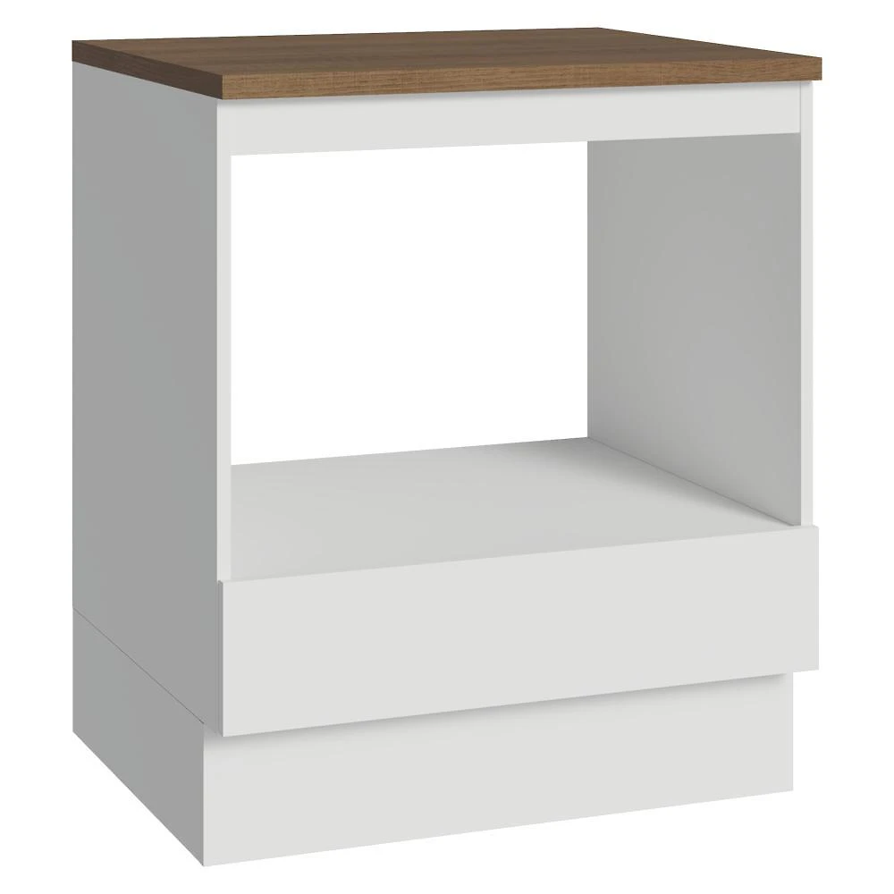 Balcão forno/microondas 70x60 cm 1 gav bra c/t rustic madesa