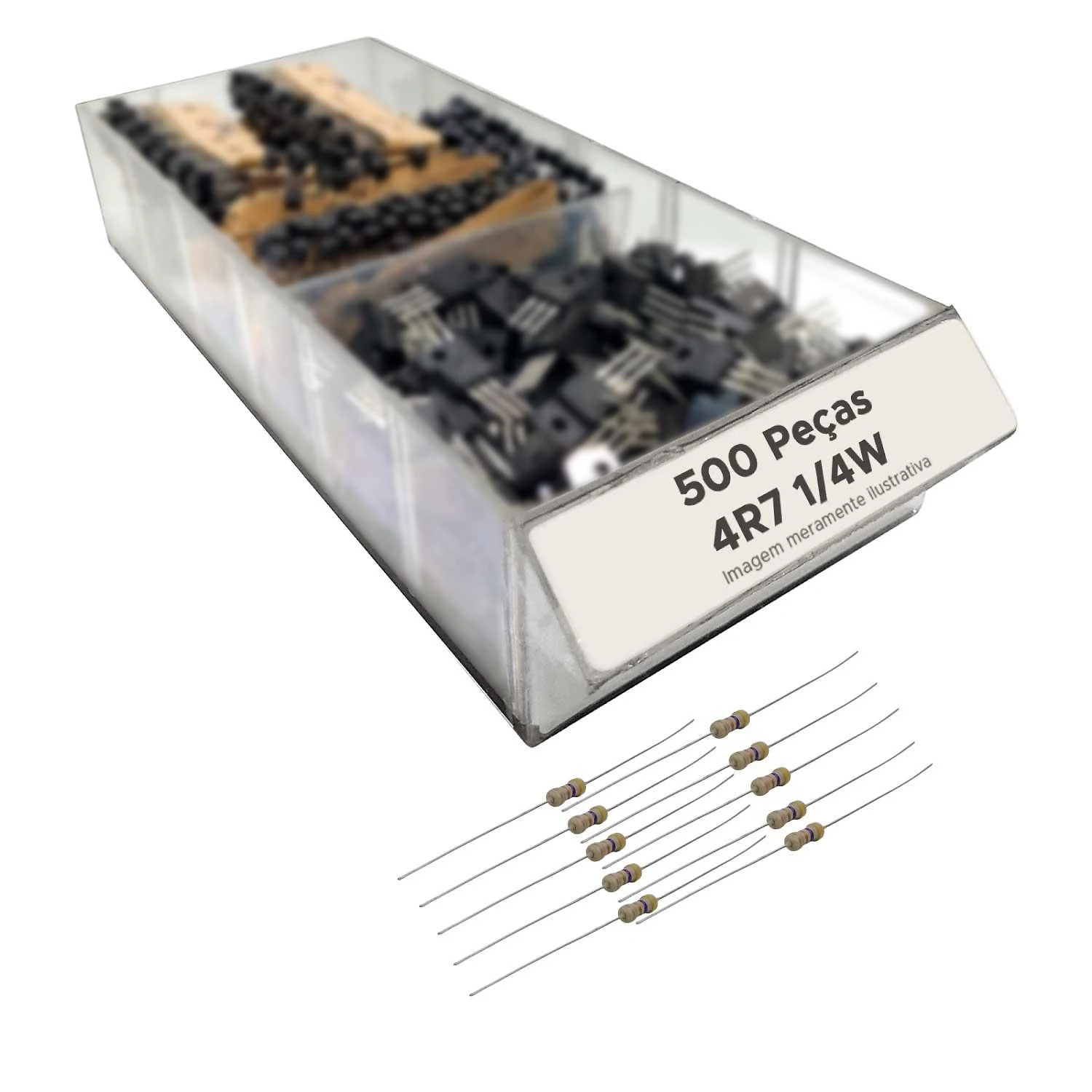 Resistor 4R7 Cr25 1/4W Alta Qu… | Shopping do Inter