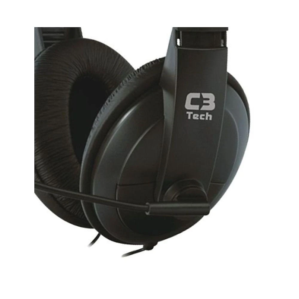 Fone com Microfone C3tech PH-60BK Voicer Comfort 32Ohm 105dB Preto