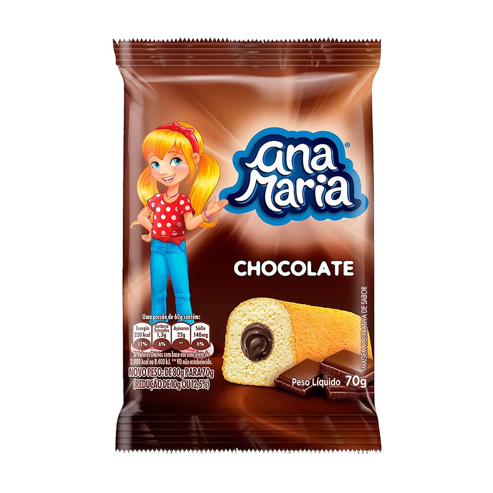 Bolinho Ana Maria Chocolate 70g